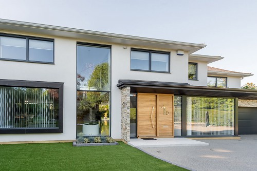 Ayeloffs Walk Emerson Park Residential New Build Contemporary Extension and Refurbishment Front Build and Lansdscape Daytime View