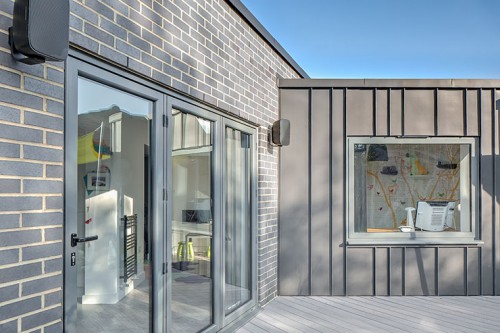 Drake Close Warley Residential Extension western red cedar cladding anthracite zinc