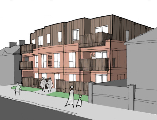 Ardleigh Apartments Sketch 01 Hornchurch design detail architecture