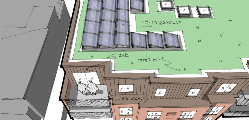 Ardleigh Apartments Sketch 04 Hornchurch design detail architecture