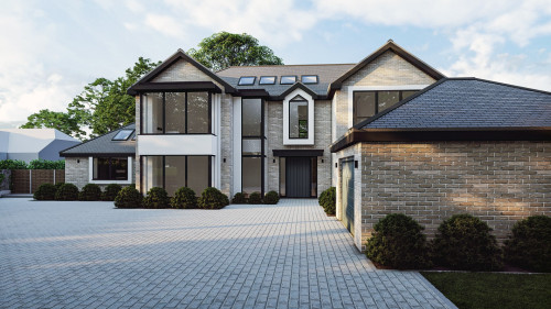 Windy nook Contemporary new build warely brentwood open plan living energy solutions sustainable solar panels detatched driveway