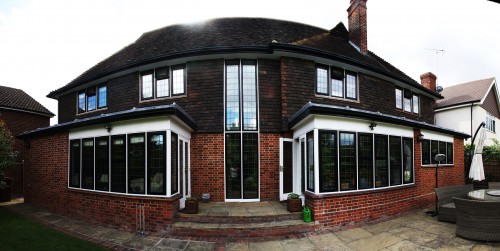 Worrin B Shenfield Traditional Extension large Height window Back Garden View