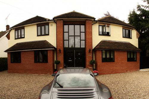 Priest B Shenfield Traditional Extension double garage master suite at first floor level.