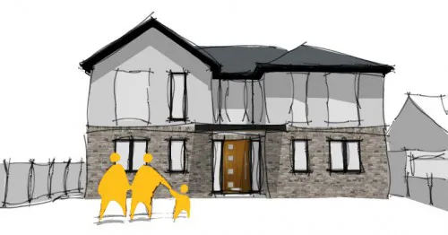 Mascalls Brentwood essesx New Build Contemporary Home Four bedroom Front view